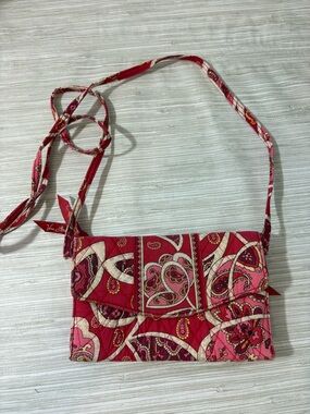 Vera Bradley Red & Pink Quilted Paisley Crossbody